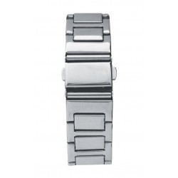 Montre Montre Mixte L'Intemporelle chromée fond vert par Menthe à l...