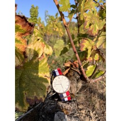 Montre Montre Homme La Résistante bracelet nato bleu/blanc/rouge ro...