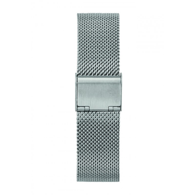 Montre Bracelet Homme 20 mm Maille Milanaise chromée par Menthe à l...