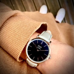 Montre Coffret Montre Véritable Femme et Homme Bracelet Cuir Vert f...