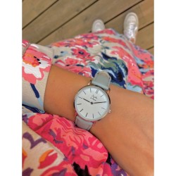 Montre Coffret Montre Véritable Femme et Homme Bracelet Cuir Vert f...