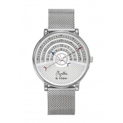 Montre Montre Mixte La Rapporteuse maille chromée par Menthe à l'eau